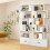 Costway 5-tier Bookcase Industrial S-Shaped Bookshelf Display Rack w/ Cabinet 4