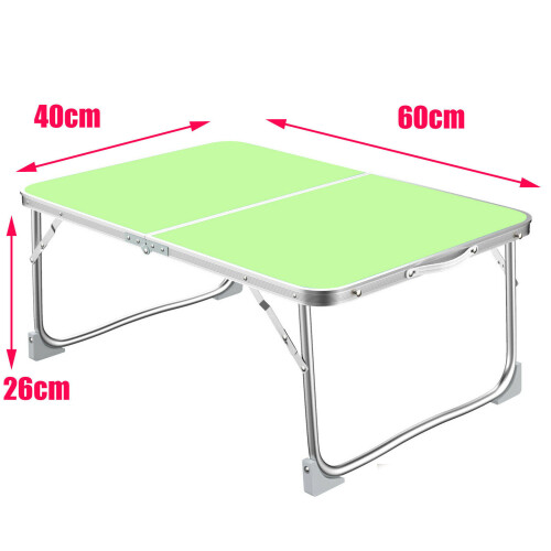 (White) Laptop Table Bed Table Foldable Mini Bed Desks for Computer Notebook Writing Study Table on Sofa Couch 60x40cm 2