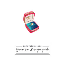 Congratulations Engagement Greeting Card By The Curious Inksmith Greetings Cards