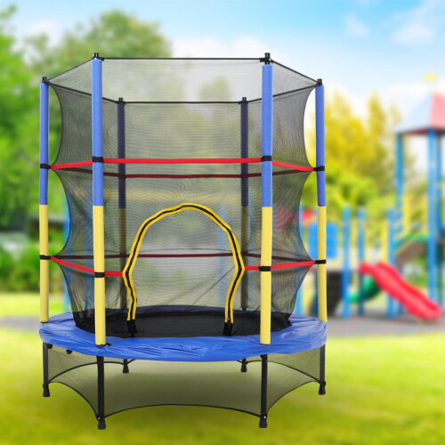 Living And Home 4.5FT Kids Mini Trampoline with Safety Enclosure 1