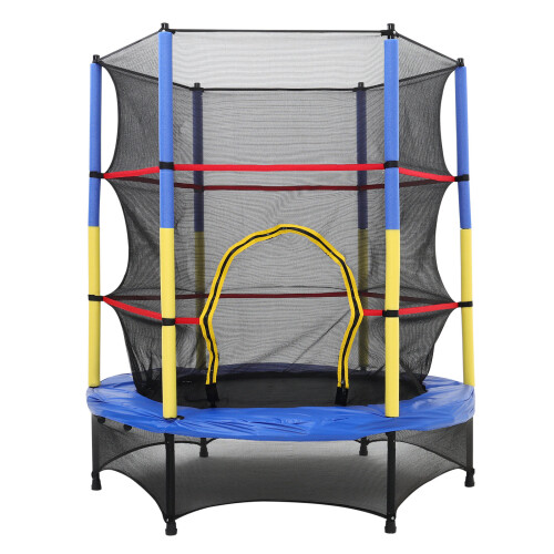 Living And Home 4.5FT Kids Mini Trampoline with Safety Enclosure 2