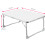 (White) Laptop Table Bed Table Foldable Mini Bed Desks for Computer Notebook Writing Study Table on Sofa Couch 60x40cm 9