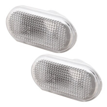 12V 2x Car Side Marker Light Front Left/Right for Nissan Tiida Livina Versa Quest Micra Navara 26160-AX00A White