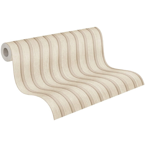 AS Creation AS Creation Wooden Slats Panel Wallpaper Beige 39109-6 2