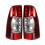 2Pcs Isuzu Rodeo DMax Pickup Tail Light Pair Without Bulb 2007-2012 Rear Brake Lamp ABS 1