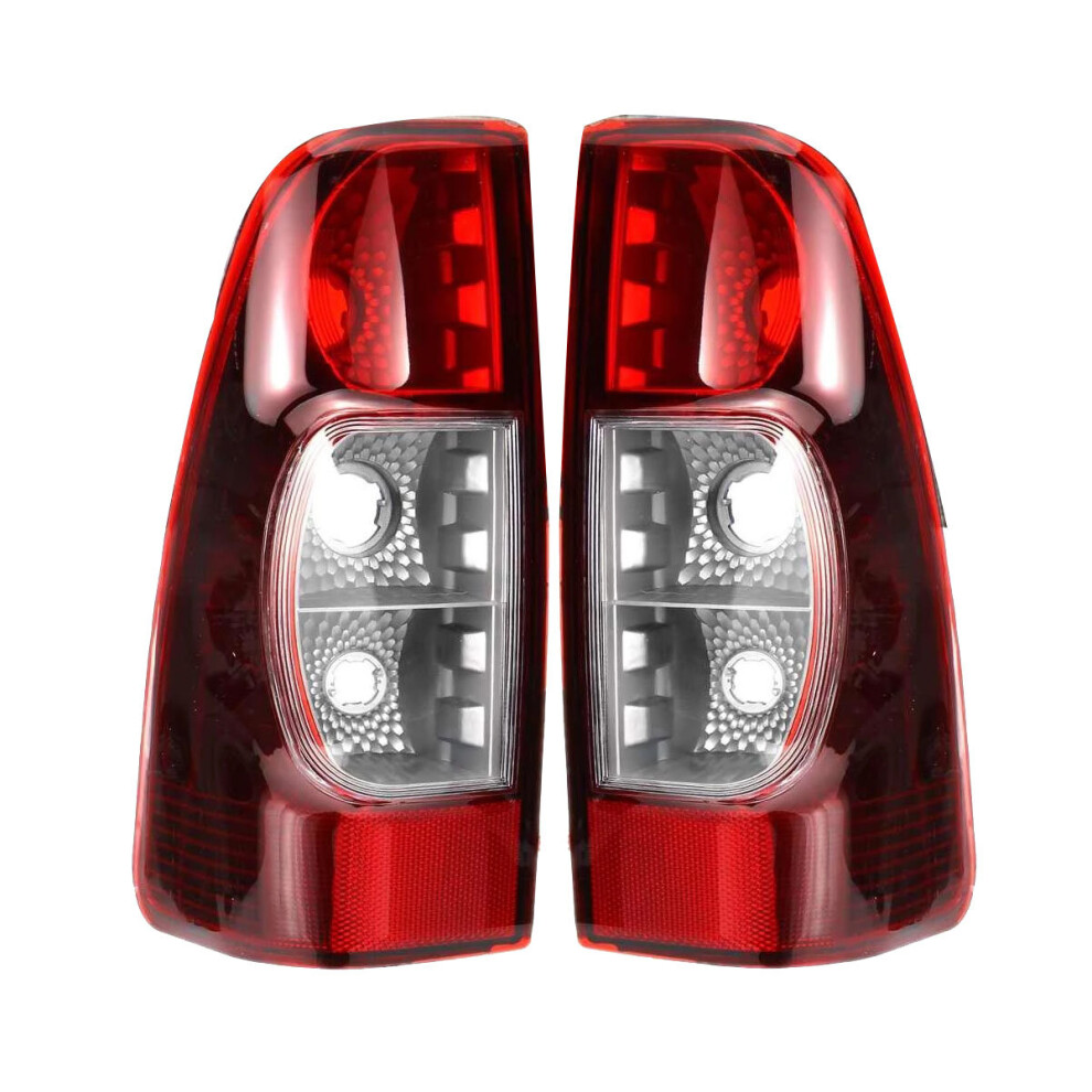 Jojomino 2Pcs Isuzu Rodeo Dmax Pickup Tail Pair Without Bulb 2007-2012 Rear Brake Lamp Abs Light