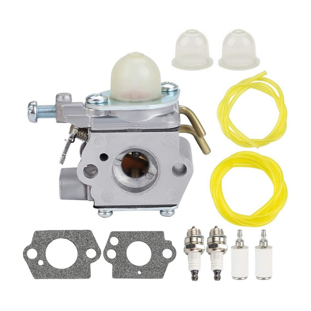 Jojomino C1uh142 Carburetor With Fuel Line Tune Up Kit For Homelite Ut-085801 Ut-21947 Craftsman 26Cc Edger String Trimmer Blower