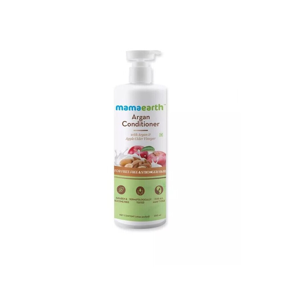 Mamaearth Argan Conditioner With Argan & Apple Cider Vinegar For Frizz Free And Stronger Hair 250 mL