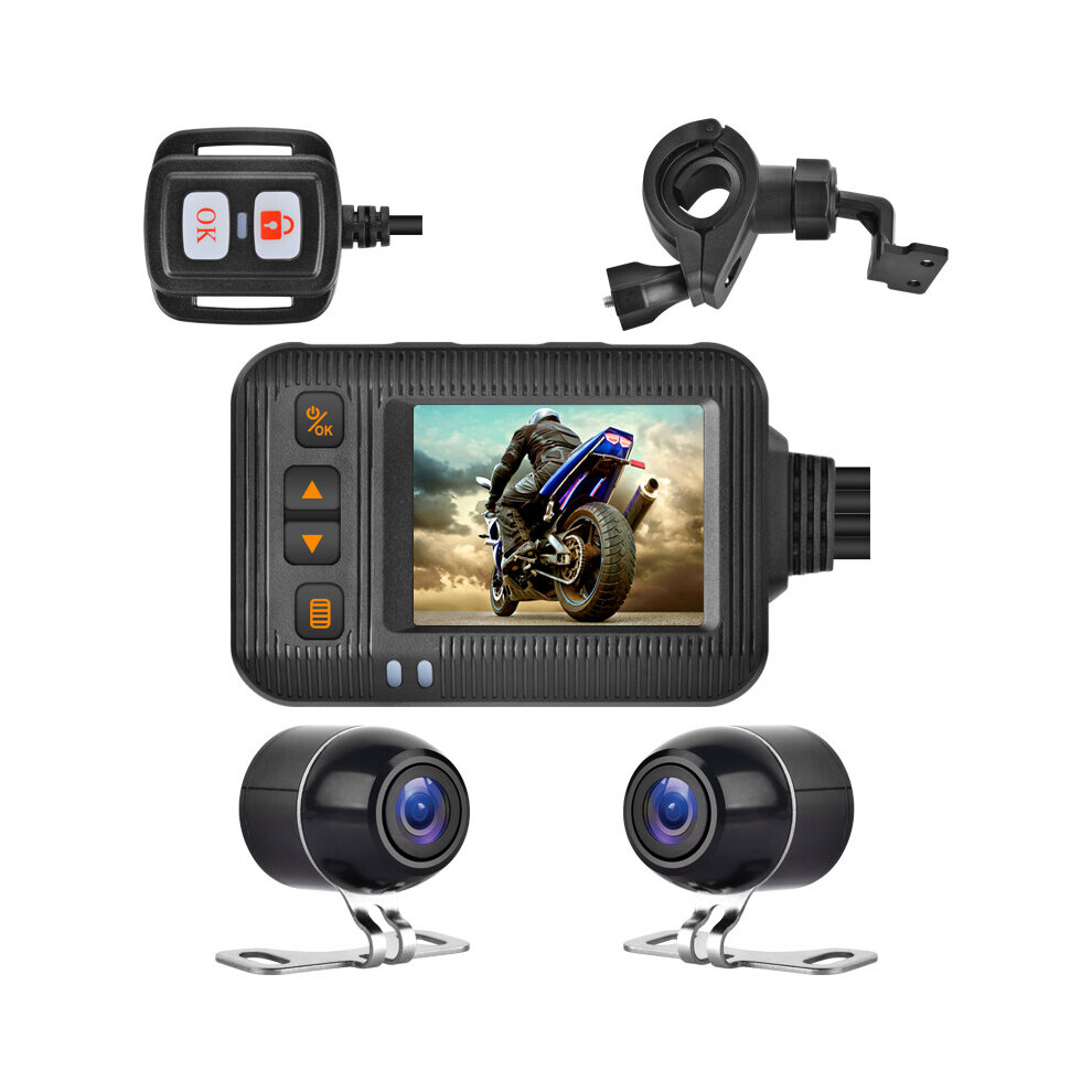 SE20 Motorcycle Recorder Double Lens Camera Driving Video Camcorder DVR Loop Record 