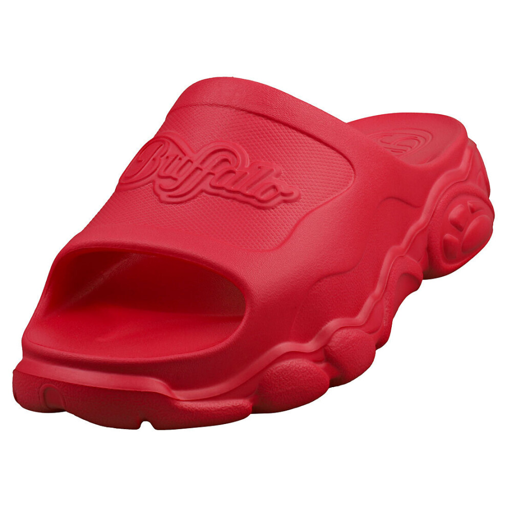 (6) Buffalo Cld Vegan Foam Womens Slide Sandals in Hot Pink