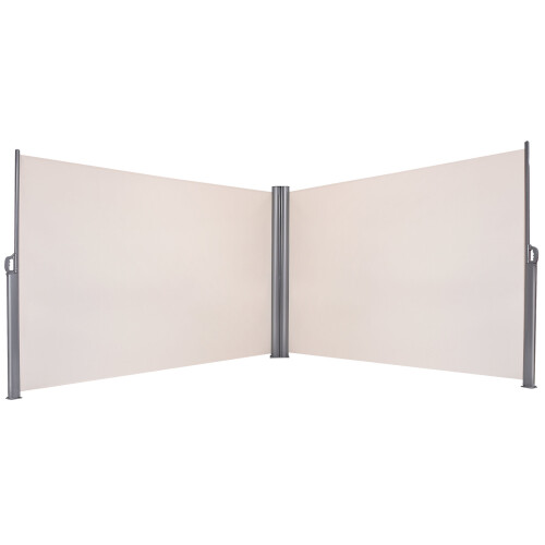 Costway (1.8x6M) Retractable Folding Side Awning Screen Garden Privacy Divider