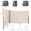 Costway (1.8x6M) Retractable Folding Side Awning Screen Garden Privacy Divider 2