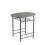 MCC (DISTRESSED GREY) Dining Table and Chairs Set Metal Wood Effect Kitchen Table Dining Chairs Barley 4