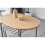 MCC (NATURAL) Dining Table and Chairs Set Metal Wood Effect Kitchen Table Dining Chairs Barley 3