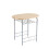 MCC (NATURAL) Dining Table and Chairs Set Metal Wood Effect Kitchen Table Dining Chairs Barley 4