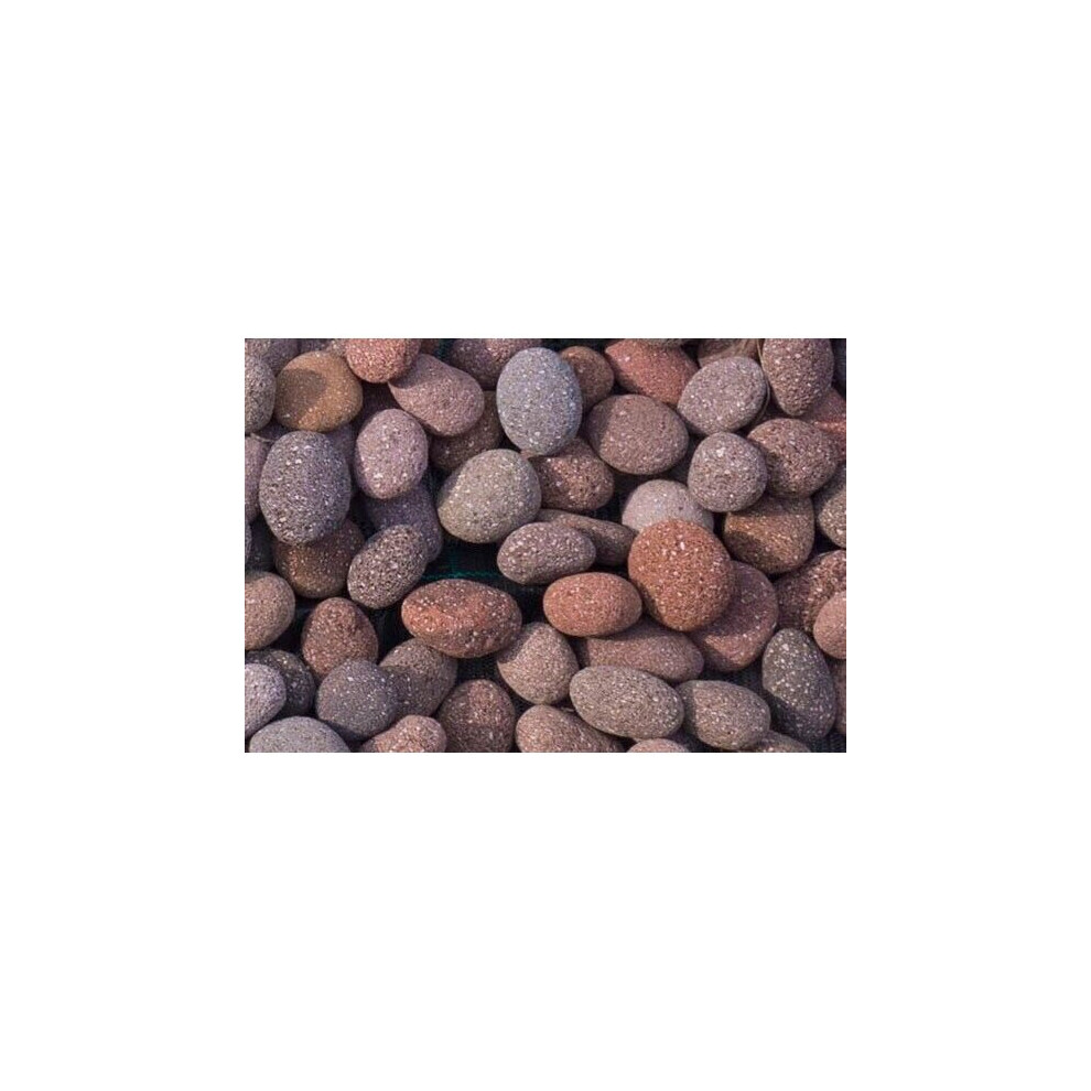 Decorative Red Lava Stones / Pebbles GARDEN - AQUARIUM Volcanic Origin Natural