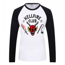 (7-8 Years) Kids Boys Long Sleeve Tops Stranger Things Season 4 Hellfire Club T-Shirts Autumn Pullover