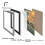 (Black Frame Black Mount, A4 Pic (A3 Frame)) Thin Matt Picture Frames Black Photo Frames Poster Frames With Black, White or Ivory Mounts 4