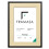 (Black Frame Ivory Mount, A4 Pic (A3 Frame)) Thin Matt Picture Frames Black Photo Frames Poster Frames With Black, White or Ivory Mounts 1