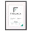 (Black Frame White Mount, A3 Pic (A2 Frame)) Thin Matt Picture Frames Black Photo Frames Poster Frames With Black, White or Ivory Mounts 1