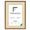 (Walnut Frame Ivory Mount, A5 Pic (A4 Frame)) Thin Matt Picture Frames Walnut Photo Frames Poster Frames With Black, White or Ivory Mounts 1
