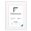 (White Frame White Mount, A3 Pic (A2 Frame)) Thin Matt Picture Frames White Photo Frames Poster Frames With Black, White or Ivory Mounts 1