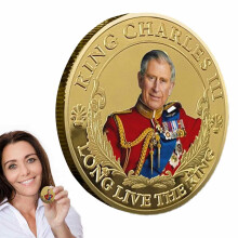 King Charles III Metal Commemorative Coin British Royal Challenge Coins