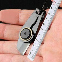 Anello portachiavi da esterno Mini Zipper Cutter Strumento portatile Fordable in acciaio inox