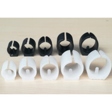 (16mm	, Black	) Clip on Sled Chair Glides (Set of 16 Glides)