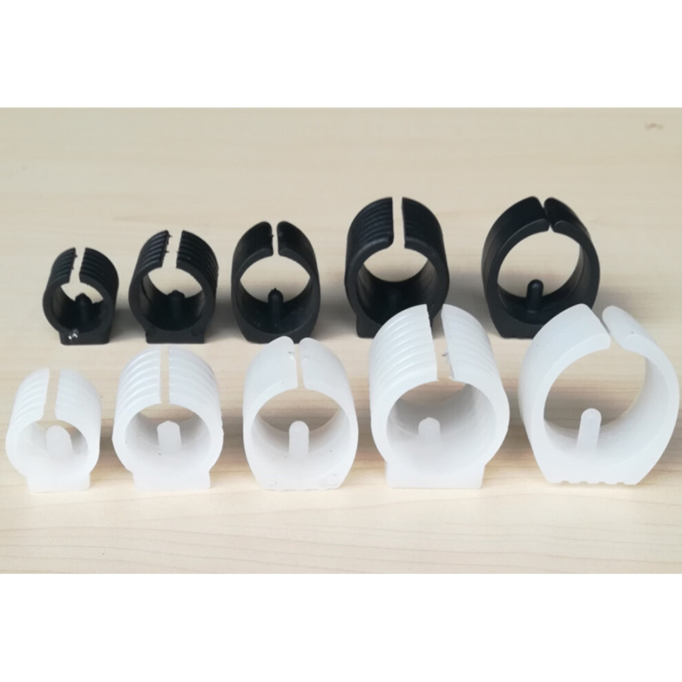 (19Mm White ) Clip On Sled Chair Glides (Set Of 16 Glides) 5701510969799