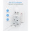 2 Pin to 3 Pin Socket Plug Adaptor  for Bathroom Shaver Toothbrush 2