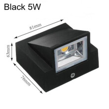 (A1, Cool White(5500-7000K)) IP65 Waterproof indoor outdoor Led wall lights up down LED 5W 10W Garden Porch Light