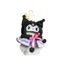 (Kuromi) Sanrio 20cm Cotton Doll Accessory Plush Pendant Cape Clothes Kouromi Coat Mini