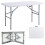 4FT CAMPING CATERING HEAVY DUTY FOLDING TABLE TRESTLE PICNIC BBQ PARTY 3