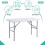 4FT CAMPING CATERING HEAVY DUTY FOLDING TABLE TRESTLE PICNIC BBQ PARTY 2