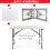 4FT CAMPING CATERING HEAVY DUTY FOLDING TABLE TRESTLE PICNIC BBQ PARTY 9