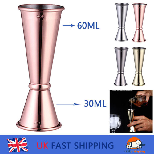 Drinks Jigger Dual Cocktail Spirit Measuring Cup Measure Cup Jigger 30& 60ml