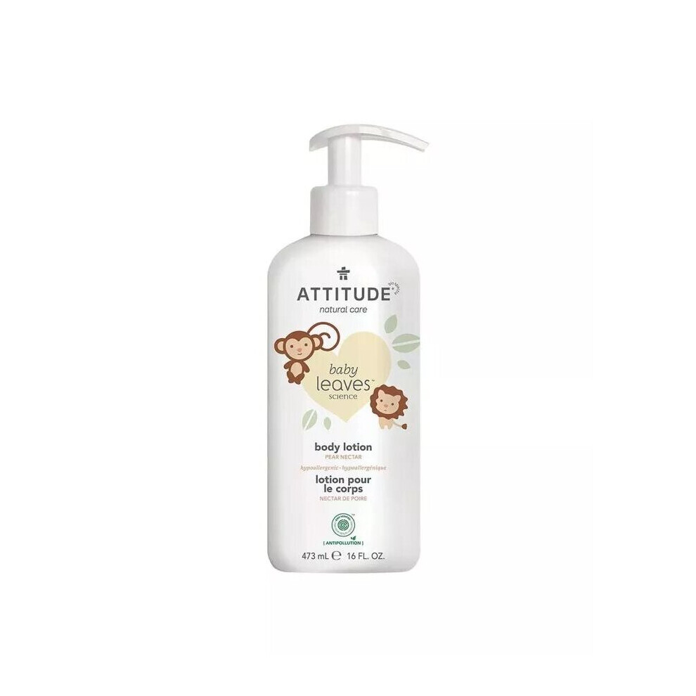 Attitude Natural Care Baby Leaves Science Body Lotion Pear Nectar For Babies 473ml