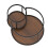 Nesting Coffee Tables Set of 2, Round Stacking Sofa Side Tables 5