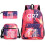 (Light Blue) CR7 3pcs Sets Backpack Mochila Kids Capacity Bags 1