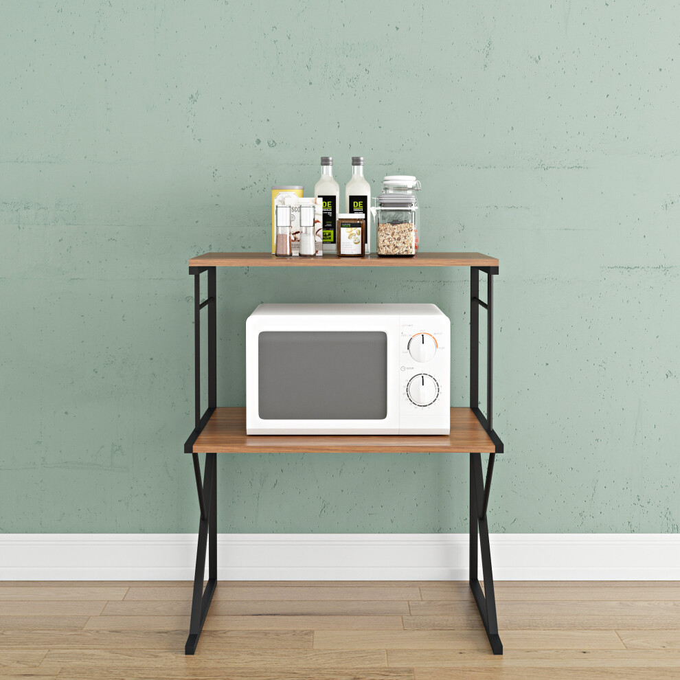 Support pour four à micro-ondes Etagère de rangement Support d'organisation pour la cuisine Home