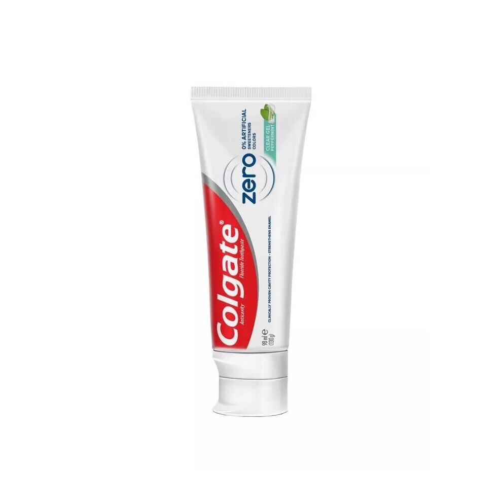 Colgate Zero Peppermint Clear Gel Toothpaste Enjoy Freshness Naturally 98mL