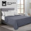 (Double, Grey) 100% Egyptian Luxury Cotton Flat Bed Sheets Single Double King Size UK 1