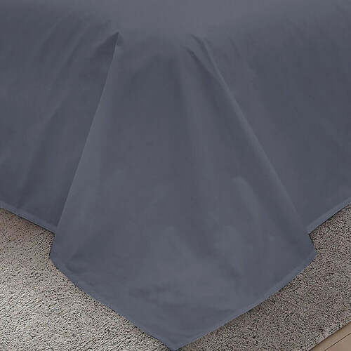 (Double, Grey) 100% Egyptian Luxury Cotton Flat Bed Sheets Single Double King Size UK 2