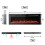 (127cm/50") Ultra-Thin Electric Fireplace Low Noise 2