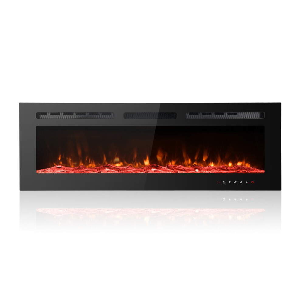 (127cm/50") Ultra-Thin Electric Fireplace Low Noise