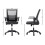 (Black) High Quality Mesh Back Special Ergonomic Office Chair With Folding Armrests 7