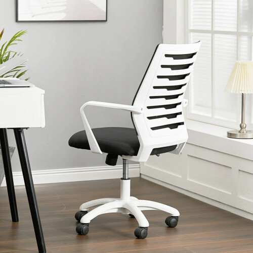 (Black) High Quality Mesh Back Special Ergonomic Office Chair With Wheels 2