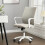 (Beige) High Quality Mesh Back Special Ergonomic Office Chair With Wheels 1