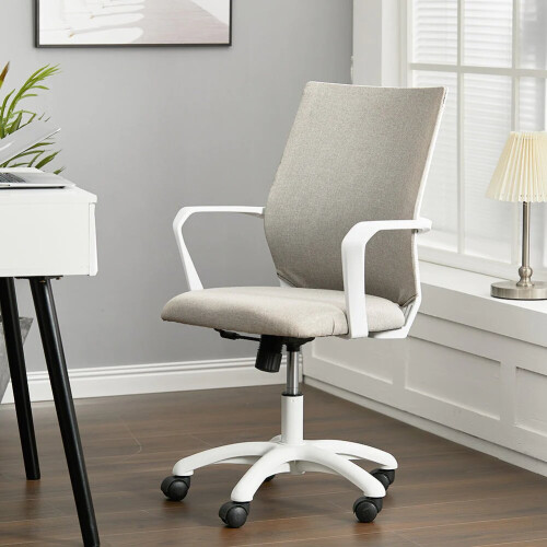 (Beige) High Quality Mesh Back Special Ergonomic Office Chair With Wheels